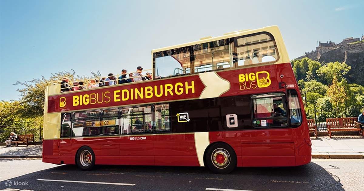 Edinburgh hop on hop off bus by big bus klook united states